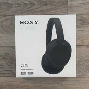 BRAND NEW UNOPENED Sony WH-CH720N Over-Ear Black Headphones